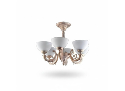 Corner lamp chandelier ceiling light chandelier lamp glass beige style