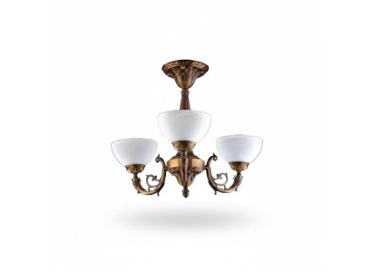Chandelier Ceiling Lamp Pendant Ceiling Light Antique Lamp Glass Gold