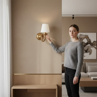 Wall lamp wall lights art sconce chandelier wall lamps white gold