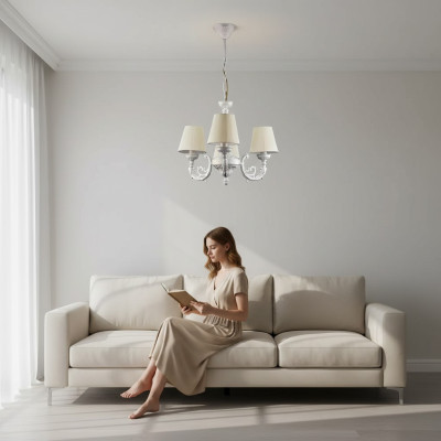 Chandeliers Ceiling Lights Luster Ceiling Lamp Lamps Zinc White Art