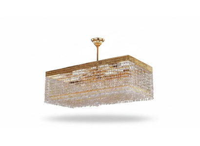 Luxury Chandelier Ceiling Light Gold Crystal Lamp