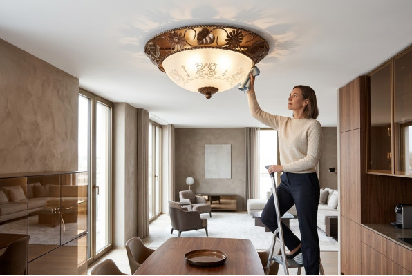 Ceiling chandelier crystal chandelier ceiling lamp lamps glass gold round