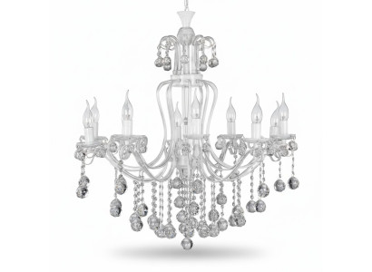 Luxury ceiling chandelier crystal lamp silver