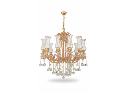 Luxury ceiling light chandelier crystal gold ceiling lamp