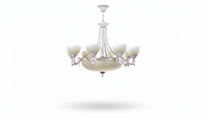 Lamps Ceiling Light Chandelier White Ceiling Lamp Glass Modern