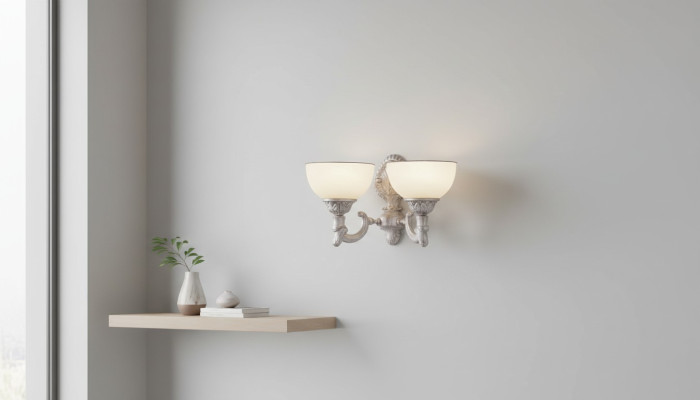 Wall lamp chandelier wall lights white glass