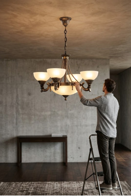 Chandelier Ceiling Light Modern Chandelier Ceiling Lamp Beige Glass Lamp