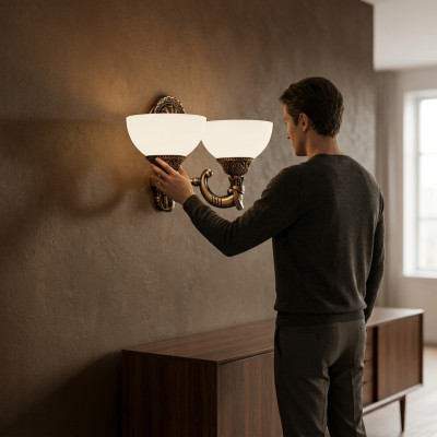Wall lamp wall lights style sconce chandelier wall lamps white glass