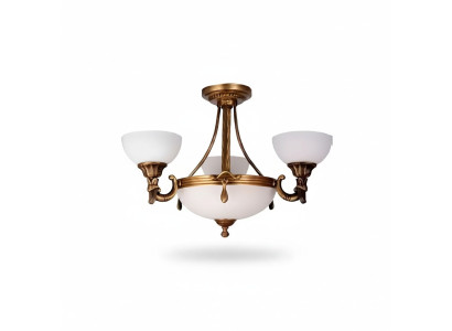 Classic White Ceiling Lamp Pendant Light Gold Design Chandelier