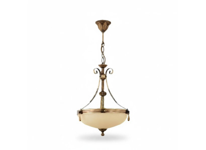 Chandelier Ceiling Light Lamp Ceiling Lamp Glass Beige Art