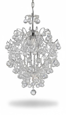 Luxury crystal chandelier silver ceiling lamp chandelier