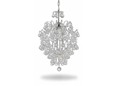 Luxury crystal chandelier silver ceiling lamp chandelier