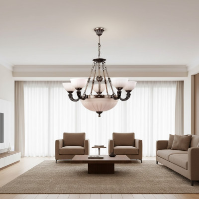 Ceiling light lamp white ceiling lamp chandelier glass art