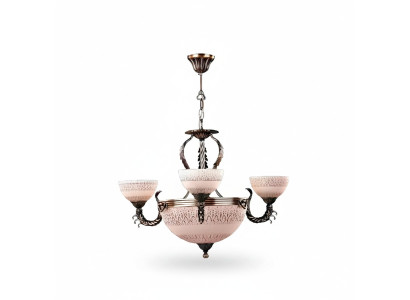Ceiling lamp chandelier ceiling light lamp chandelier glass brown gold