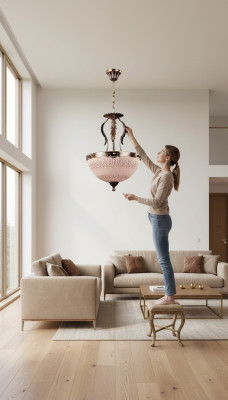 Ceiling lamp chandelier gold ceiling light lamp chandelier glass brown