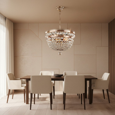 Ceiling chandelier luxury chandelier ceiling lamp chandelier gold crystal art