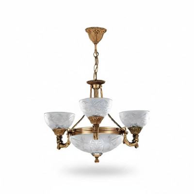 Ceiling lamp chandelier ceiling light lamp chandelier glass gray gold