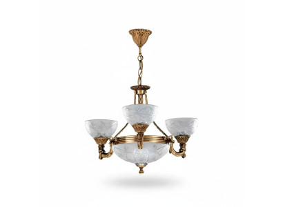 Ceiling lamp chandelier ceiling light lamp chandelier glass gray gold