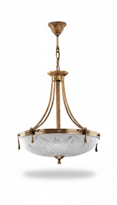 Lamp ceiling lamp chandelier ceiling light glass gray gold