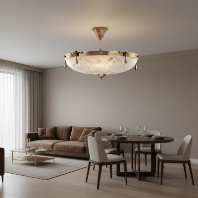 Ceiling lamp chandelier ceiling light gray lamp chandelier glass gold