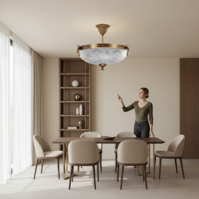 Ceiling lamp chandelier ceiling light lamp chandelier glass gold gray