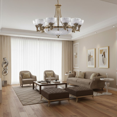 Chandelier Ceiling Lamp Ceiling Chandelier Lamp Glass Gold Gray