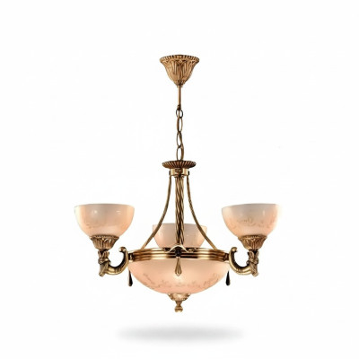 Ceiling lamp chandelier ceiling light lamp chandelier glass gold beige