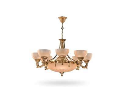 Chandelier Ceiling Lamp Ceiling Fixture Lamp Chandelier Glass Gold Beige