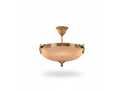 Chandelier Ceiling Lamp Crystal Ceiling Light Glass Gold Beige