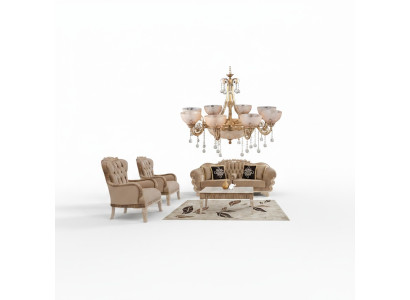 Chandelier Luxury Ceiling Lamp Luster Ceiling Light Glass Gold