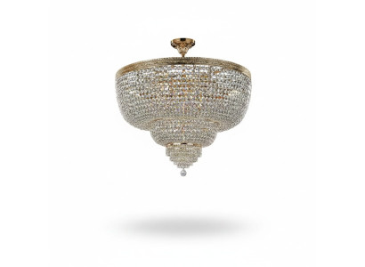 Luxury Ceiling Light Lustre Lamp Lighting Chandelier Crystal Gold 100cm
