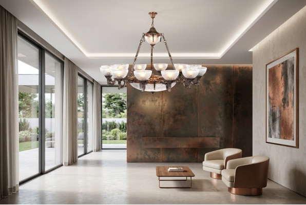 Ceiling chandelier lamp ceiling light chandelier glass 122cm lamps