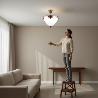 Chandelier Ceiling Lamp Ceiling Chandelier Lamp Lustre Glass Art White