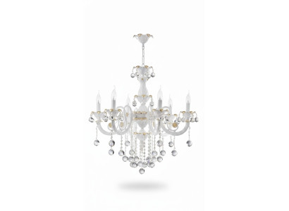 Luxury Chandelier Ceiling Lamp White Crystal