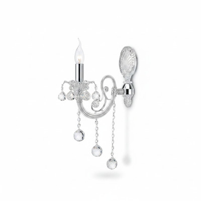 Wall lamp sconce wall lamp sconces chandelier silver crystal