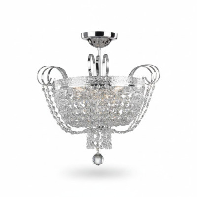 Ceiling lamp chandelier crystal ceiling light lamp chandelier silver