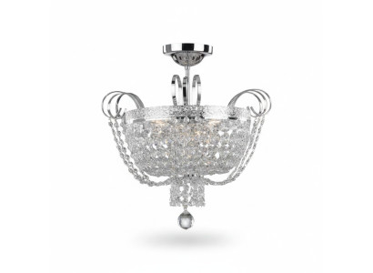 Ceiling lamp chandelier crystal ceiling light lamp chandelier silver