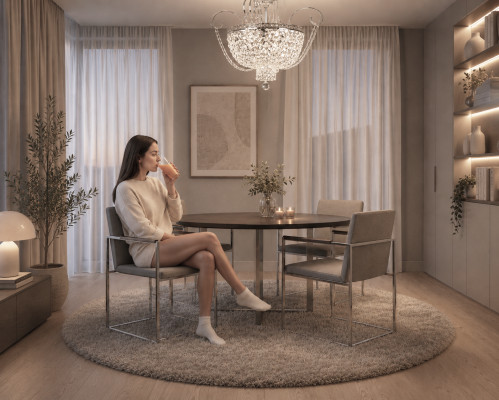 Chandelier Ceiling Light Luxury Chandelier Ceiling Lamp Silver Crystal