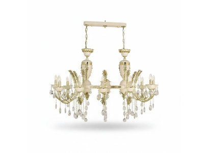 Lamp Ceiling Light Luxury Chandelier Ceiling Lamp Lustre Beige Crystal