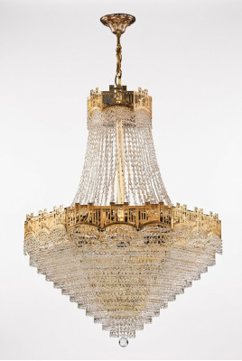 Luxury Ceiling Chandelier Crystal Ceiling Lamp Gold Crystal 77x145