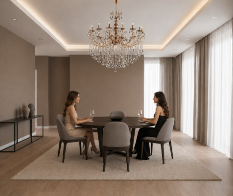 Luxury Ceiling Chandelier Ceiling Light Gold Crystal Light