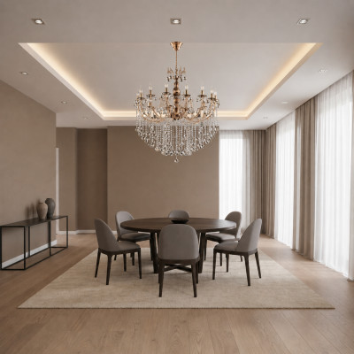 Luxury Ceiling Chandelier Ceiling Light Gold Crystal Light