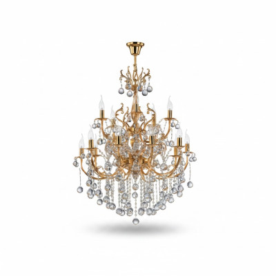 Ceiling chandelier luxury chandelier ceiling lamp gold crystal 75x125