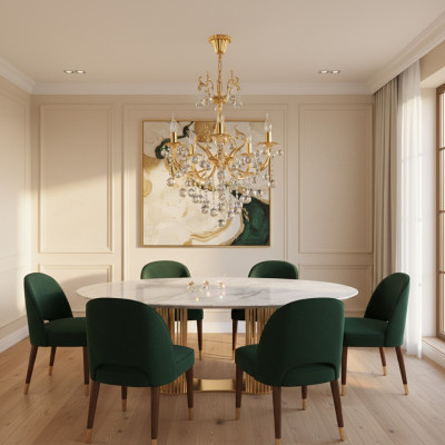 Chandelier Ceiling Light Luxury Ceiling Lamp Gold Crystal Chandelier