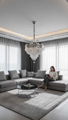 Ceiling chandelier luxury hanging lamp chandelier silver crystal lamp