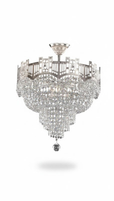 Ceiling chandelier luxury hanging lamp chandelier silver crystal lamp