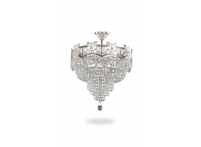 Ceiling chandelier luxury hanging lamp chandelier silver crystal lamp