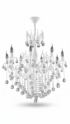 Luxury Ceiling Chandelier White Chandelier Ceiling Lamp Crystal Lamp