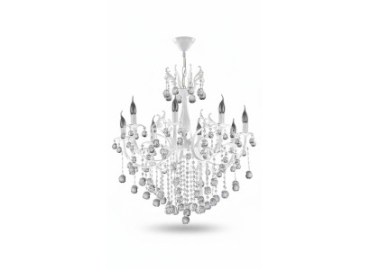 Luxury Ceiling Chandelier White Chandelier Ceiling Lamp Crystal Lamp