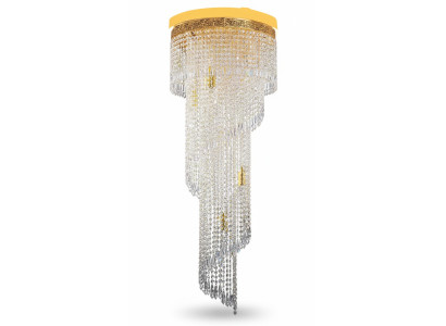 Chandelier Ceiling Light Luxury Gold Ceiling Lamp Crystal Style